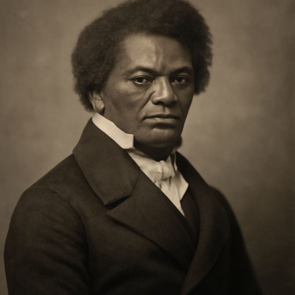 Frederick Douglass learning to read and write