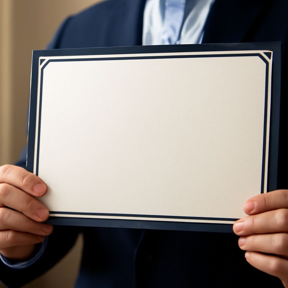 Designing a diploma template with a computer