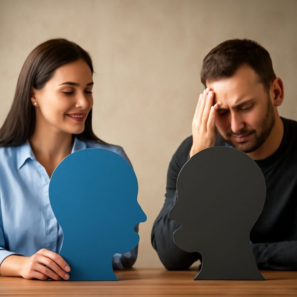 Illustration comparing fixed and growth mindsets